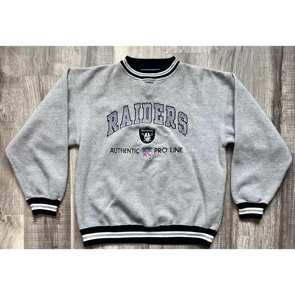Vintage 90’s NFL Raiders Mens Large Pro Line Authentic Logo Athletic Sweatshirt